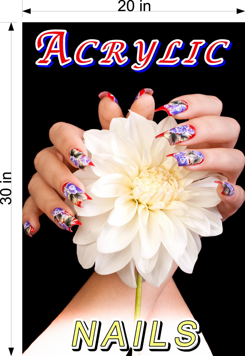 Acrylic 02 Photo-Realistic Paper Poster Sign Vertical | NAILSIGNS.com ...