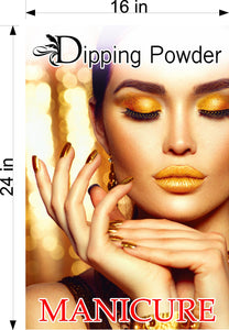 Dipping Powder 02 Photo-Realistic Paper Poster Premium Interior Inside Sign Non-Laminated Nail Salon Vertical