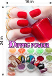 Dipping Powder 05 Photo-Realistic Paper Poster Premium Interior Inside Sign Non-Laminated Nail Salon Vertical