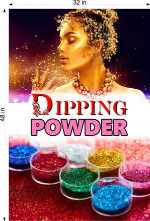 Dipping Powder 04 Photo-Realistic Paper Poster Premium Interior Inside Sign Non-Laminated Nail Salon Vertical