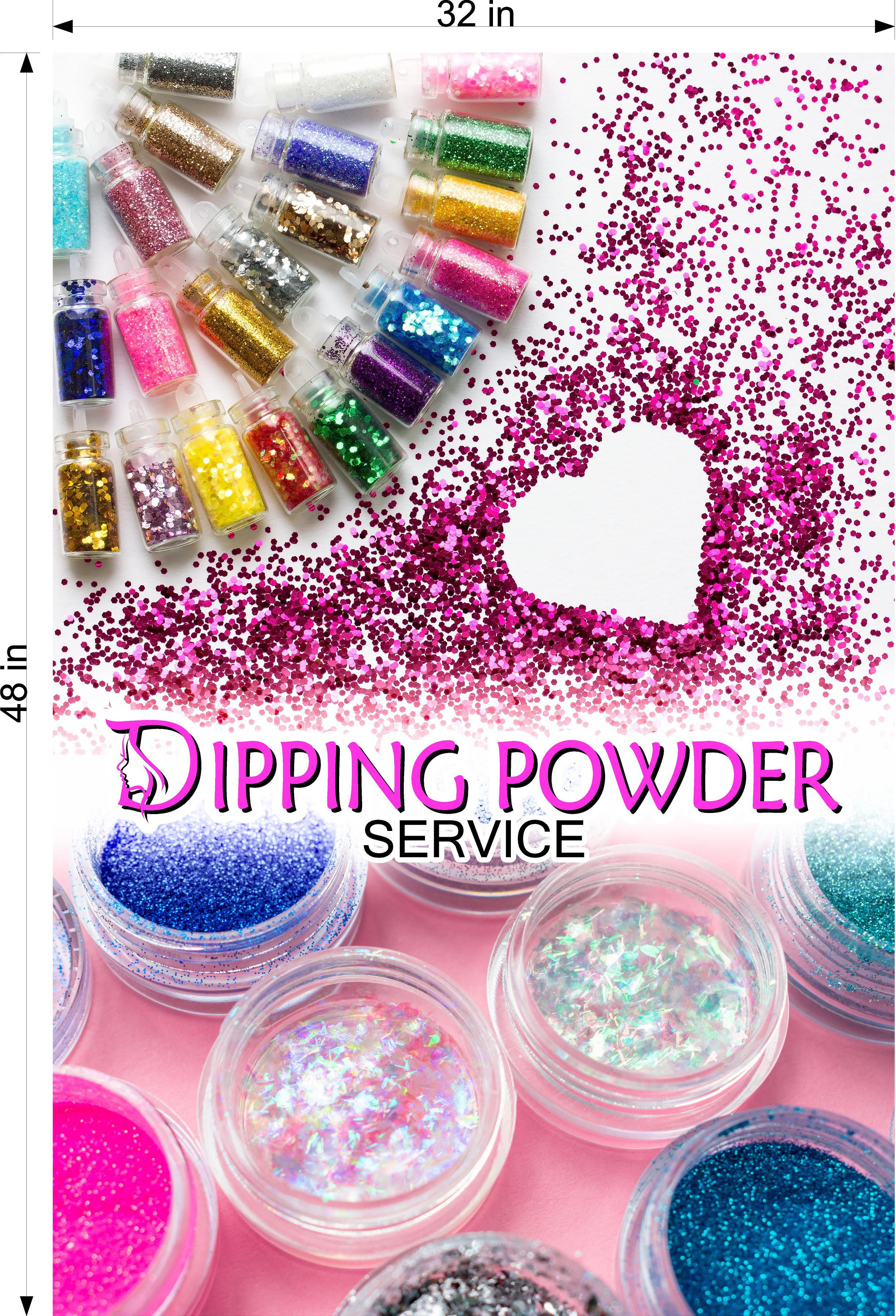 Dipping Powder 07 Photo-Realistic Paper Poster Premium Interior Inside Sign Non-Laminated Nail Salon Vertical