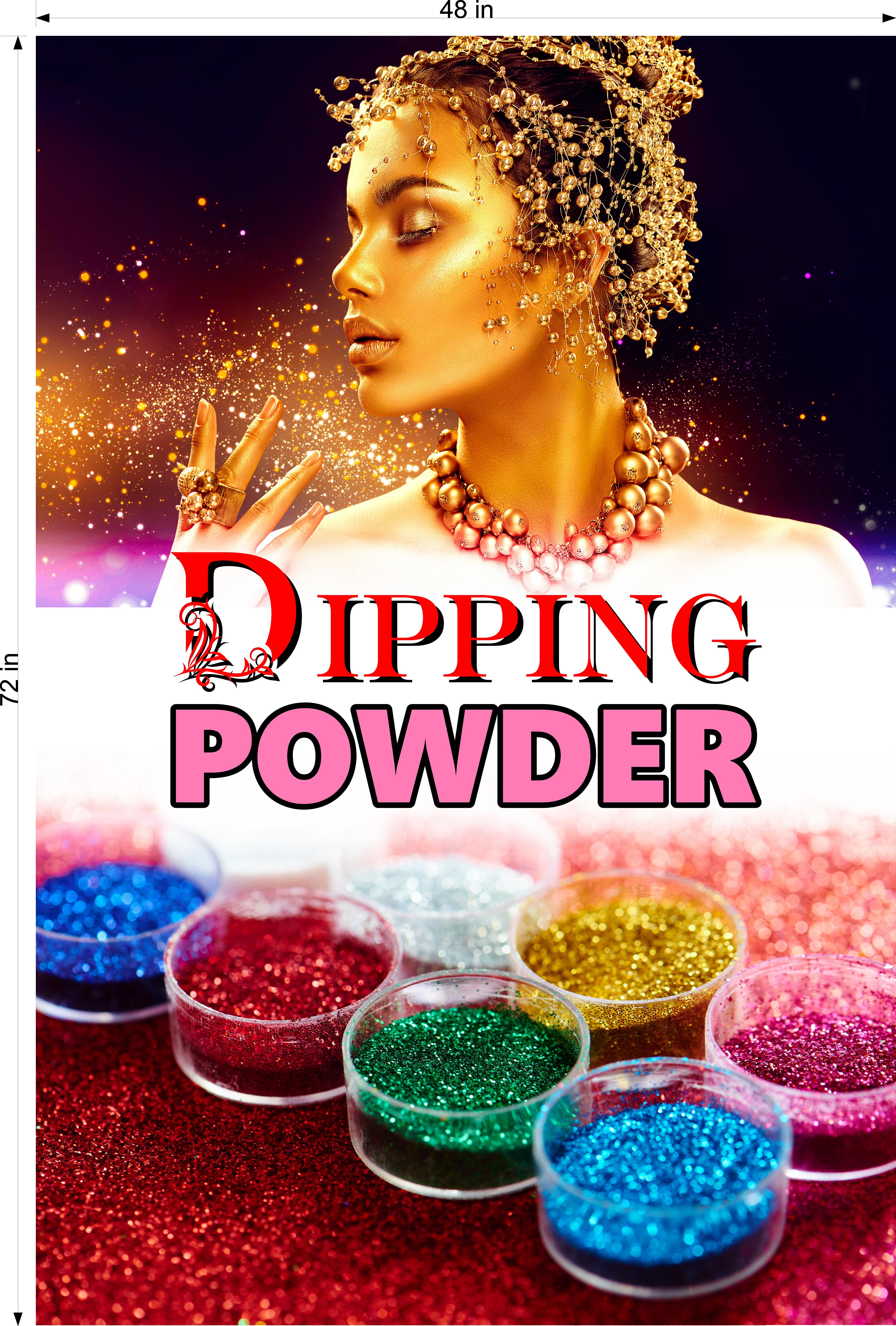 Dipping Powder 04 Photo-Realistic Paper Poster Premium Interior Inside Sign Non-Laminated Nail Salon Vertical