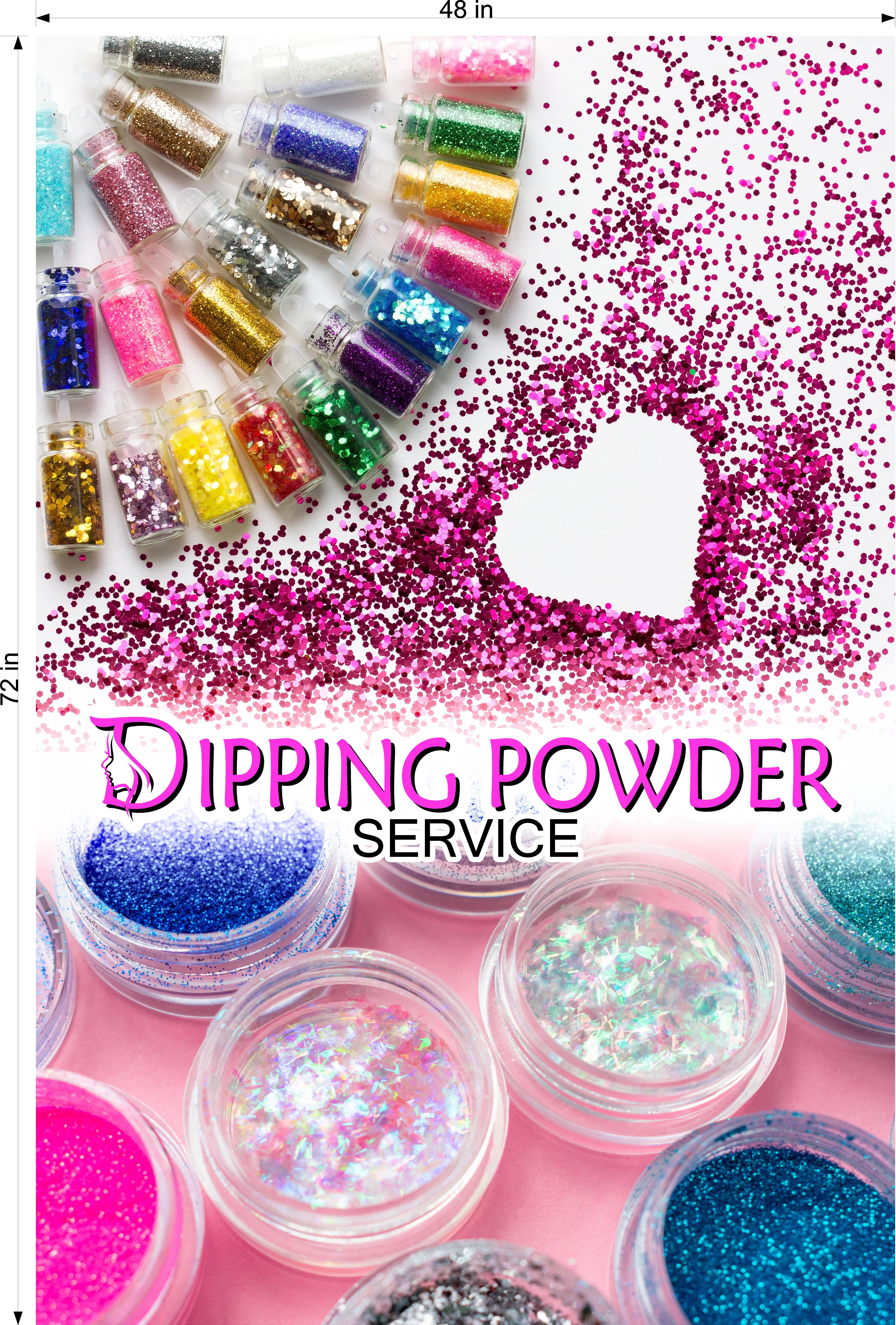 Dipping Powder 07 Photo-Realistic Paper Poster Premium Interior Inside Sign Non-Laminated Nail Salon Vertical