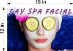 Facial 06 Wallpaper Poster Decal with Adhesive Backing Wall Sticker Decor Day Spa Horizontal