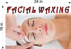 Facial 10 Wallpaper Poster Decal with Adhesive Backing Wall Sticker Decor Waxing Horizontal