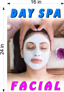 Facial 04 Photo-Realistic Paper Poster Interior Inside Wall Non-Laminated Vertical Day Spa