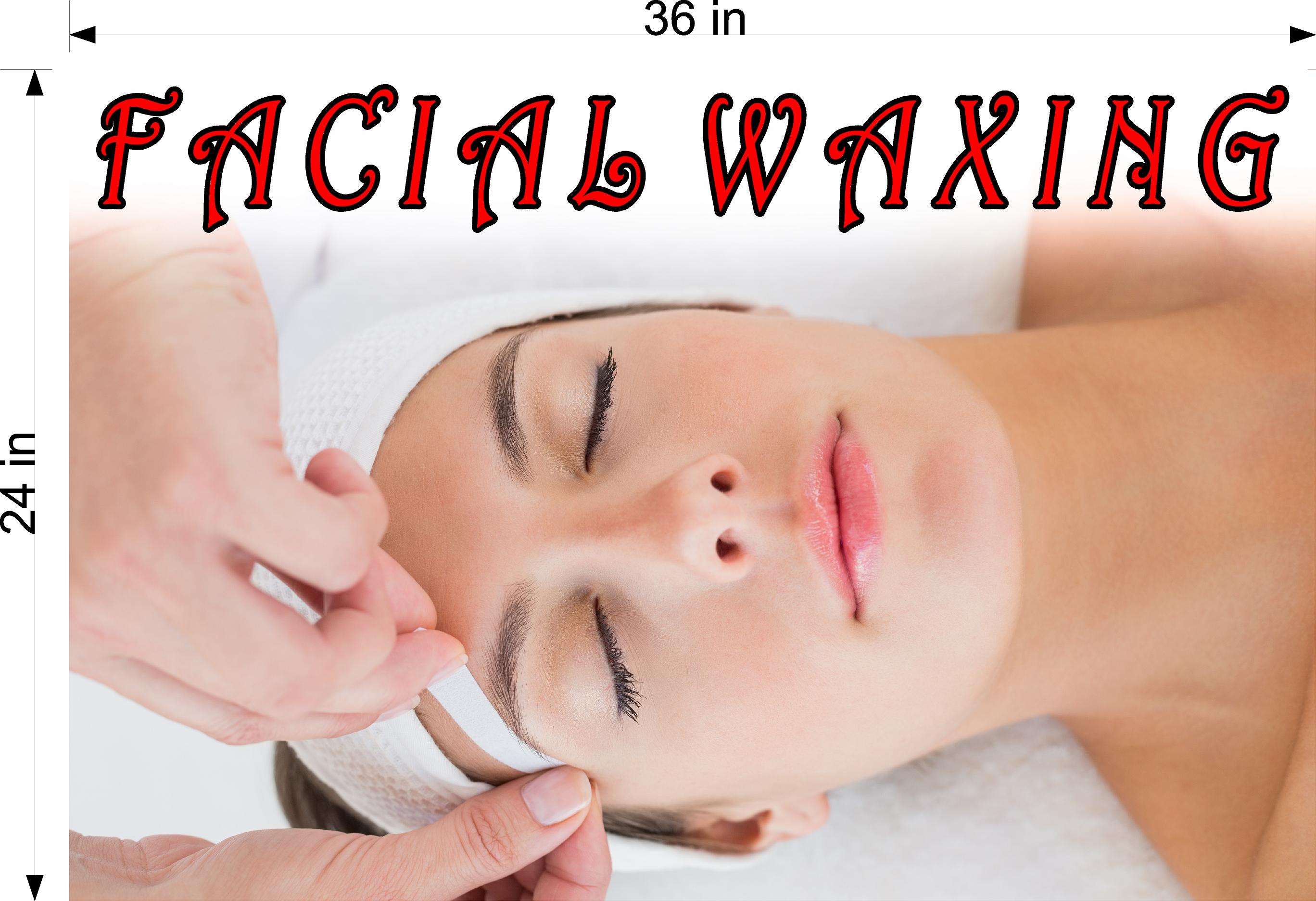 Facial 10 Photo-Realistic Paper Poster Interior Inside Wall Non-Laminated Horizontal Waxing