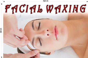 Facial 10 Wallpaper Poster Decal with Adhesive Backing Wall Sticker Decor Waxing Horizontal