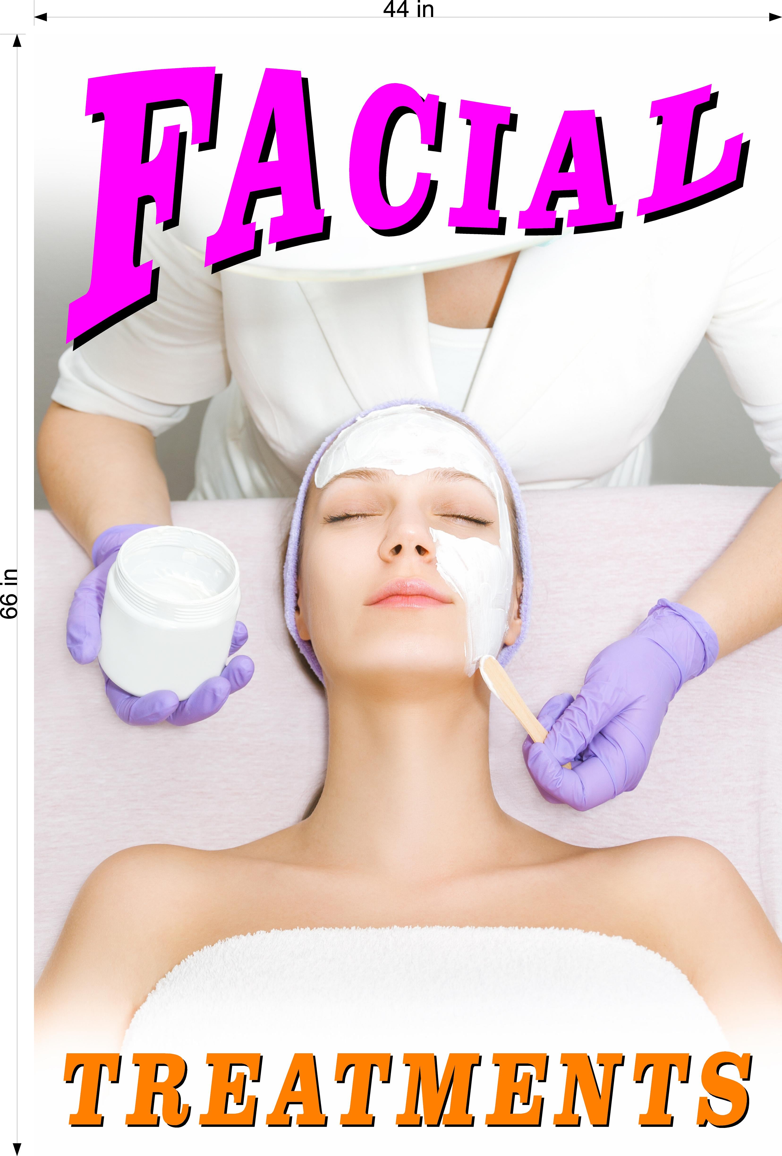 Facial 03 Photo-Realistic Paper Poster Interior Inside Wall Non-Laminated Vertical Treatment Care