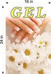 Gel 06 Photo-Realistic Paper Poster Premium Interior Inside Sign Nail Salon Wall Window Non-Laminated Vertical