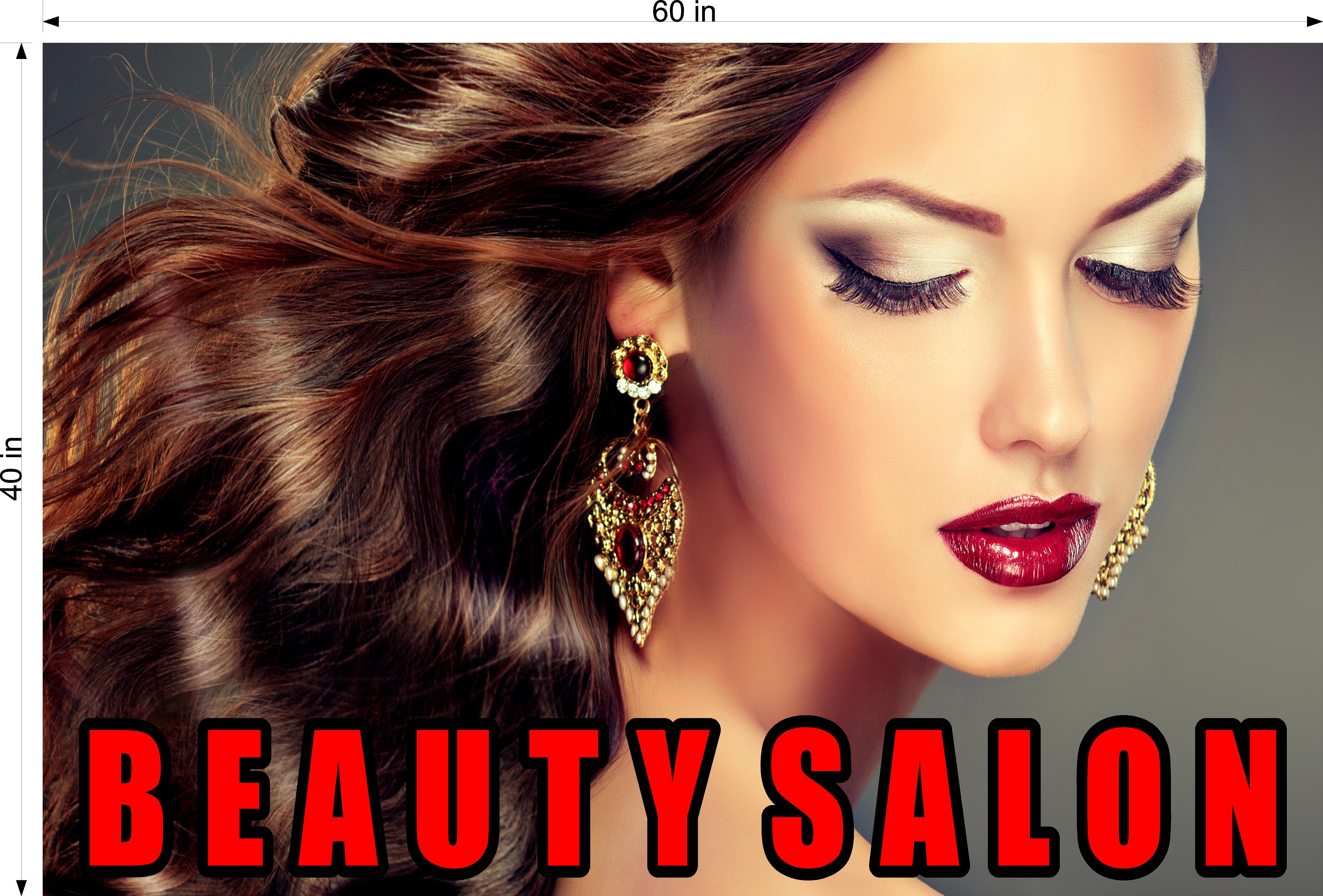 Hair Salon 03 Photo-Realistic Paper Poster Interior Inside Sign Non-Laminated Horizontal