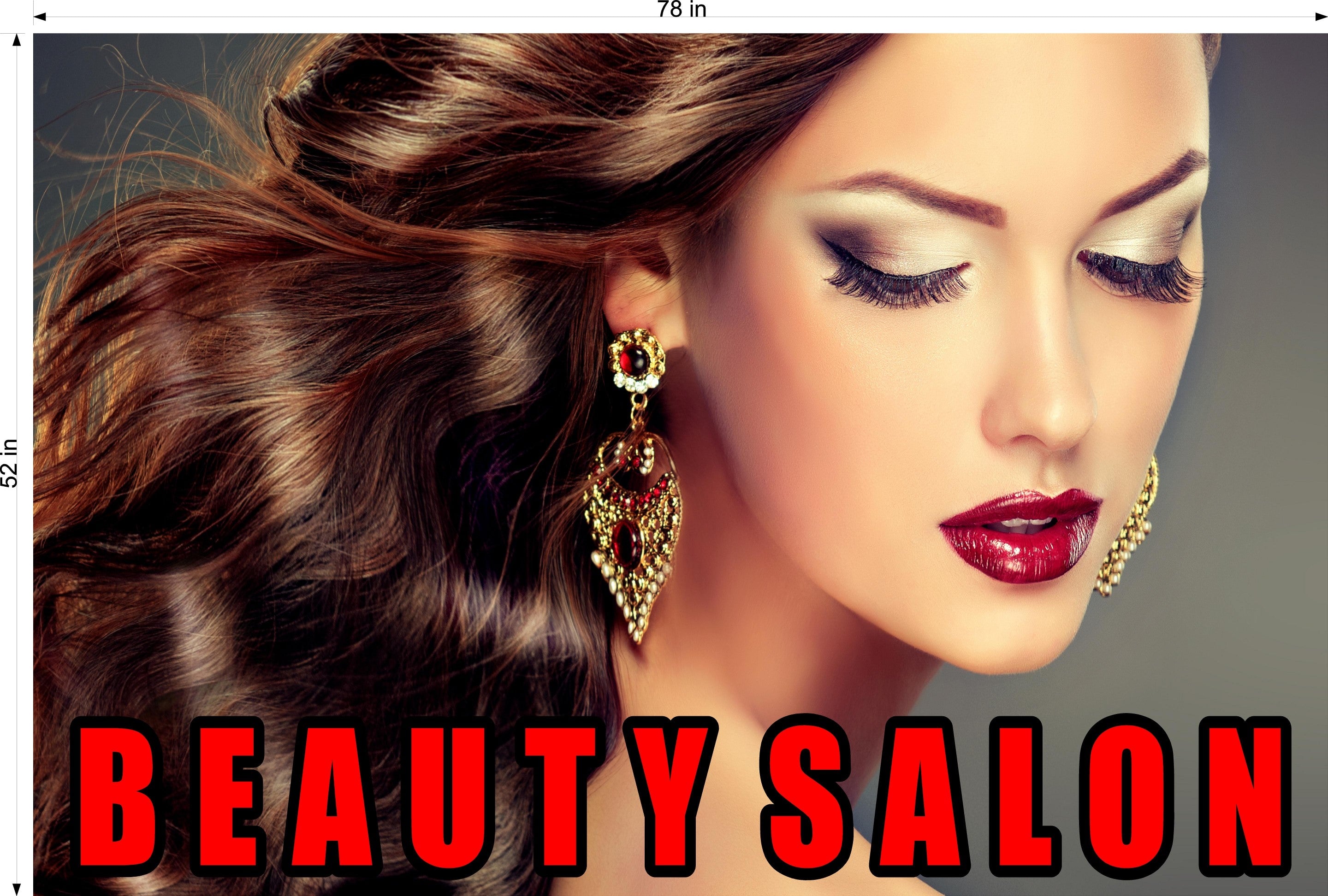 Hair Salon 03 Photo-Realistic Paper Poster Interior Inside Sign Non-Laminated Horizontal