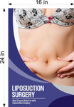 Liposuction 01 Photo-Realistic Paper Poster Interior Sign Non-Laminated Plastic Surgery Procedure Obesity Cosmetic Vertical