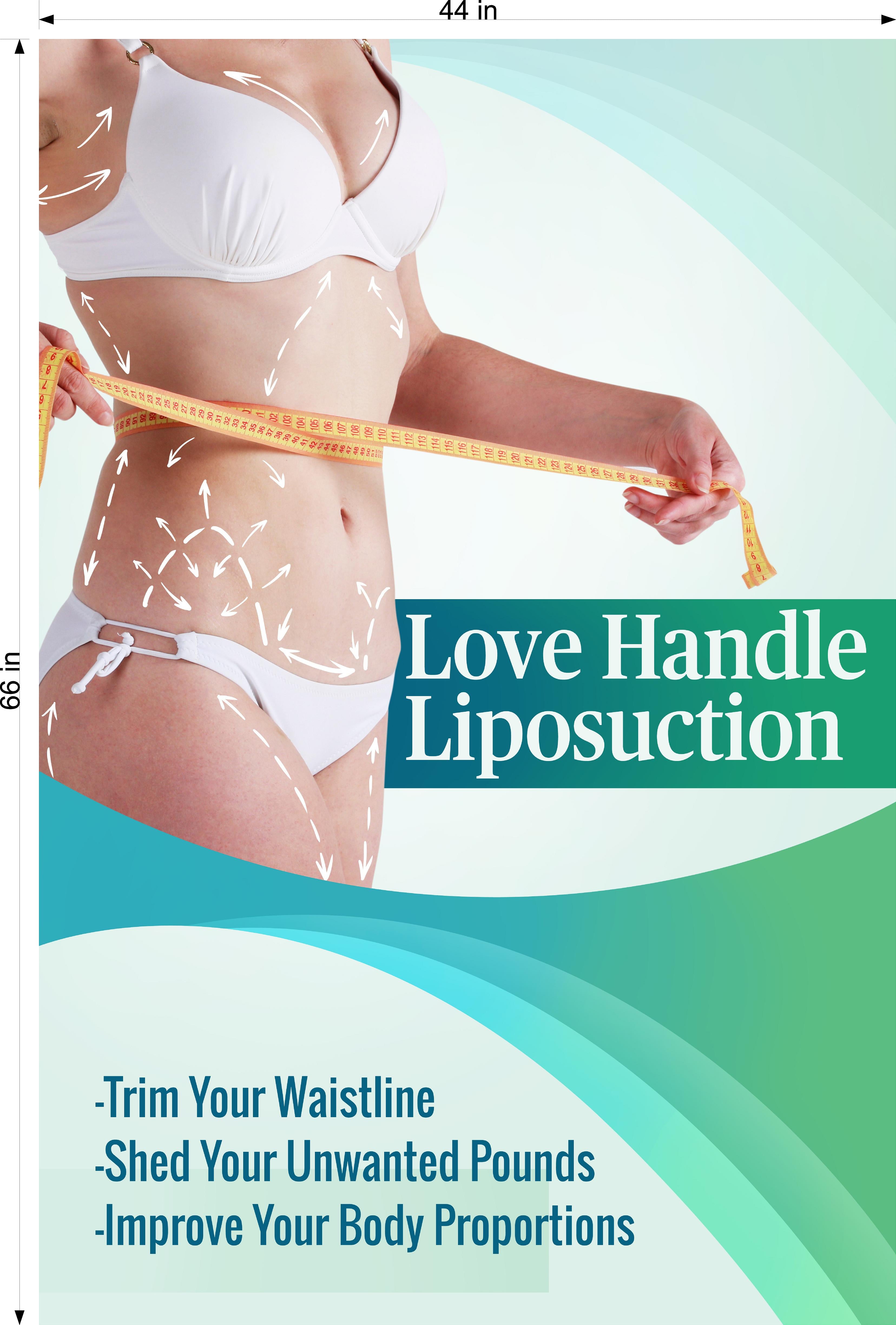 Liposuction 02 Photo-Realistic Paper Poster Interior Sign Non-Laminated Plastic Surgery Procedure Obesity Cosmetic Vertical
