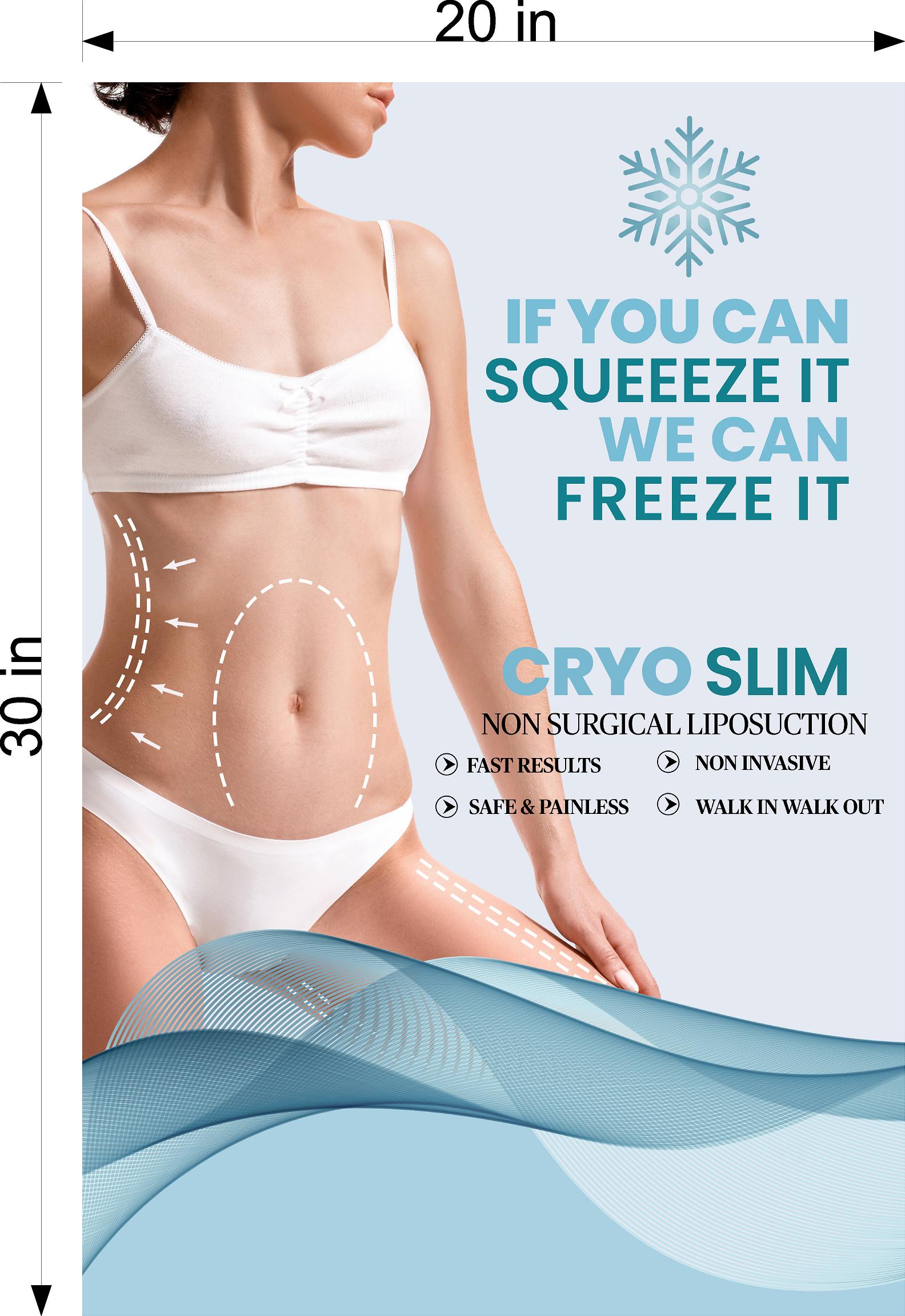 Liposuction 04 Photo-Realistic Paper Poster Interior Sign Non-Laminated Plastic Surgery Procedure Obesity Cosmetic Vertical