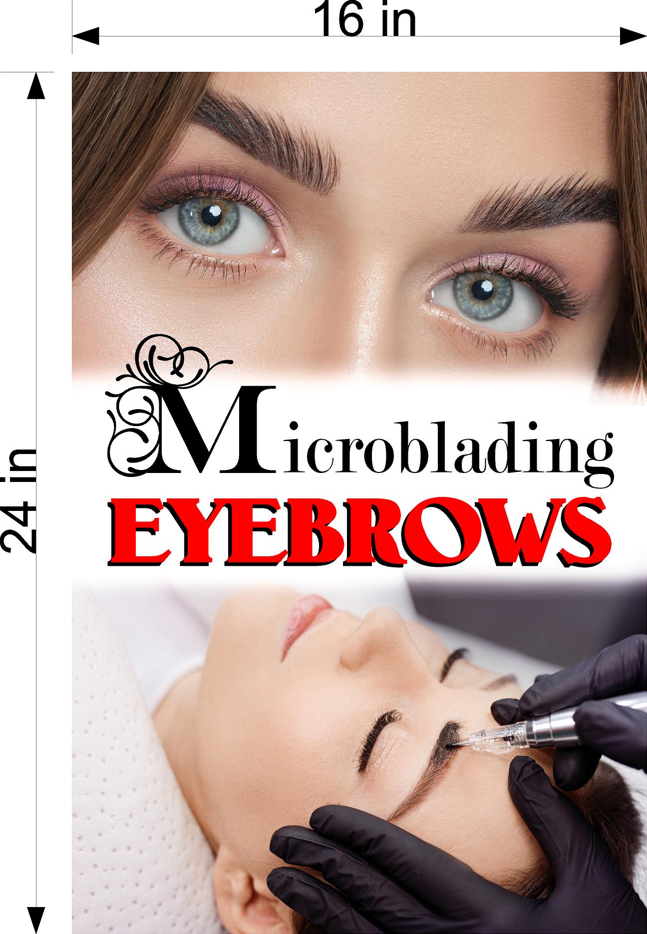 Microblading 16 Photo-Realistic Paper Poster Non-Laminated Permanent Vertical