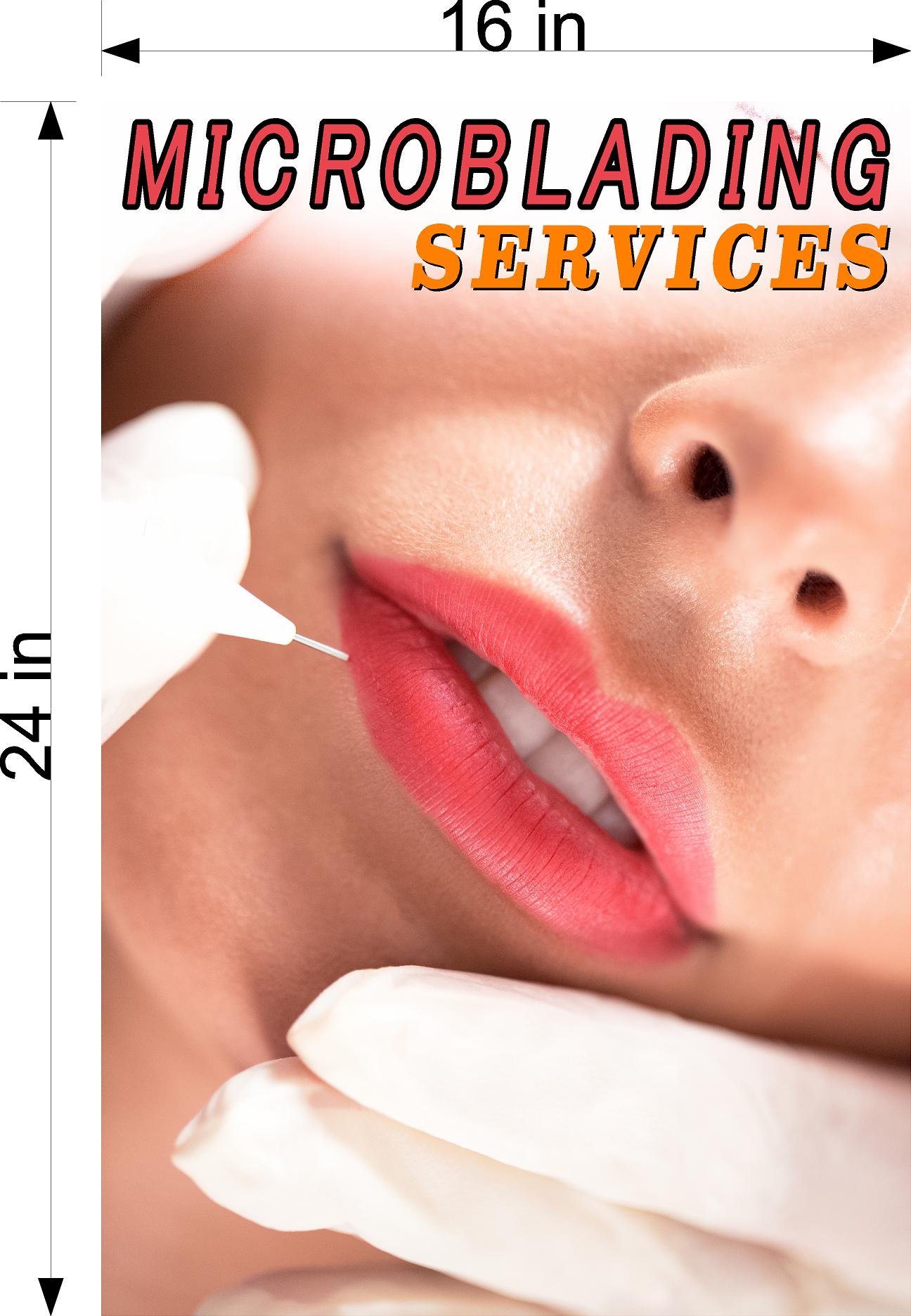 Microblading 04 Photo-Realistic Paper Poster Interior Non-Laminated Services Vertical