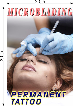 Microblading 06 Photo-Realistic Paper Poster Non-Laminated Permanent Tattoo Vertical