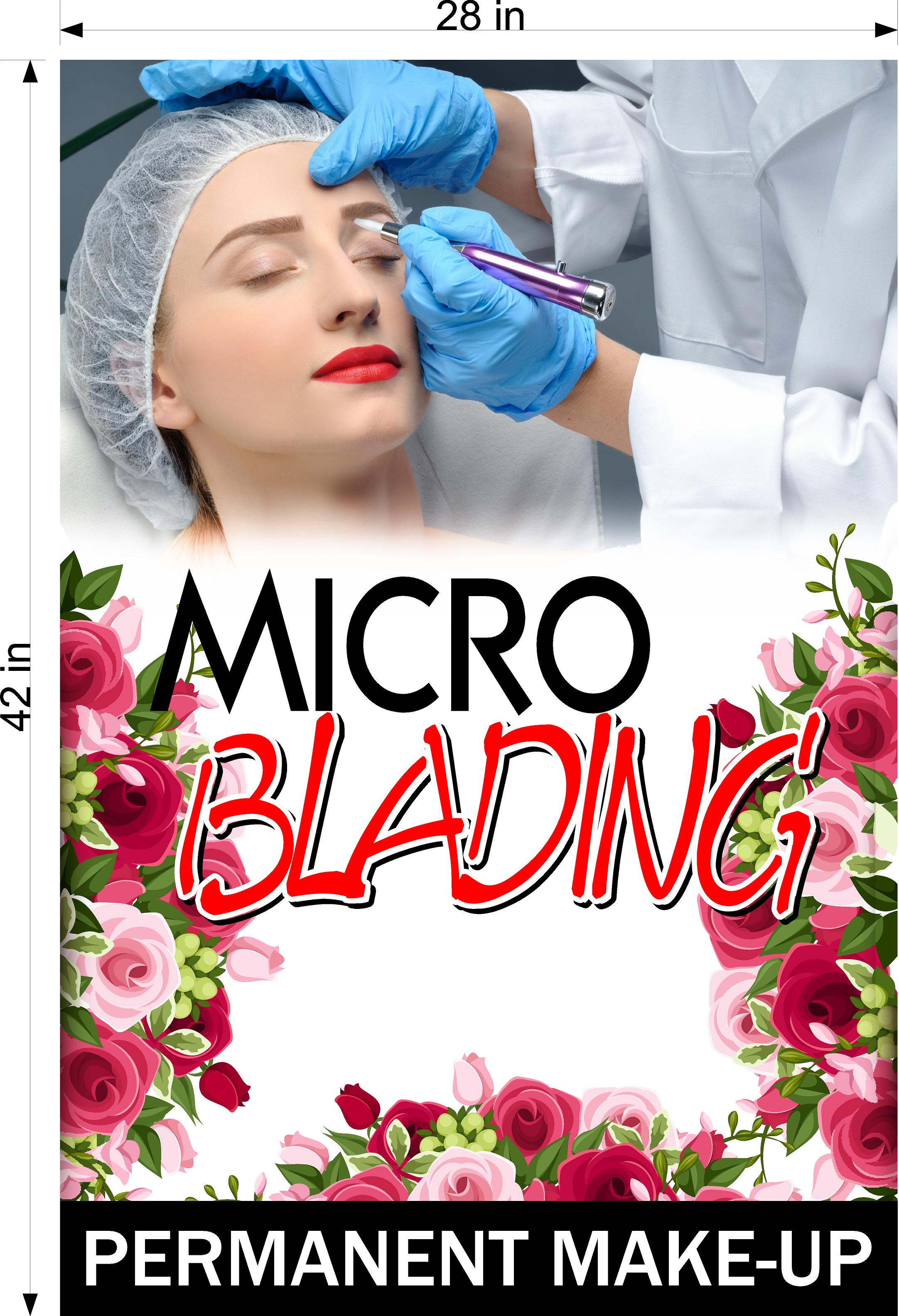 Microblading 12 Photo-Realistic Paper Poster Non-Laminated Permanent Vertical