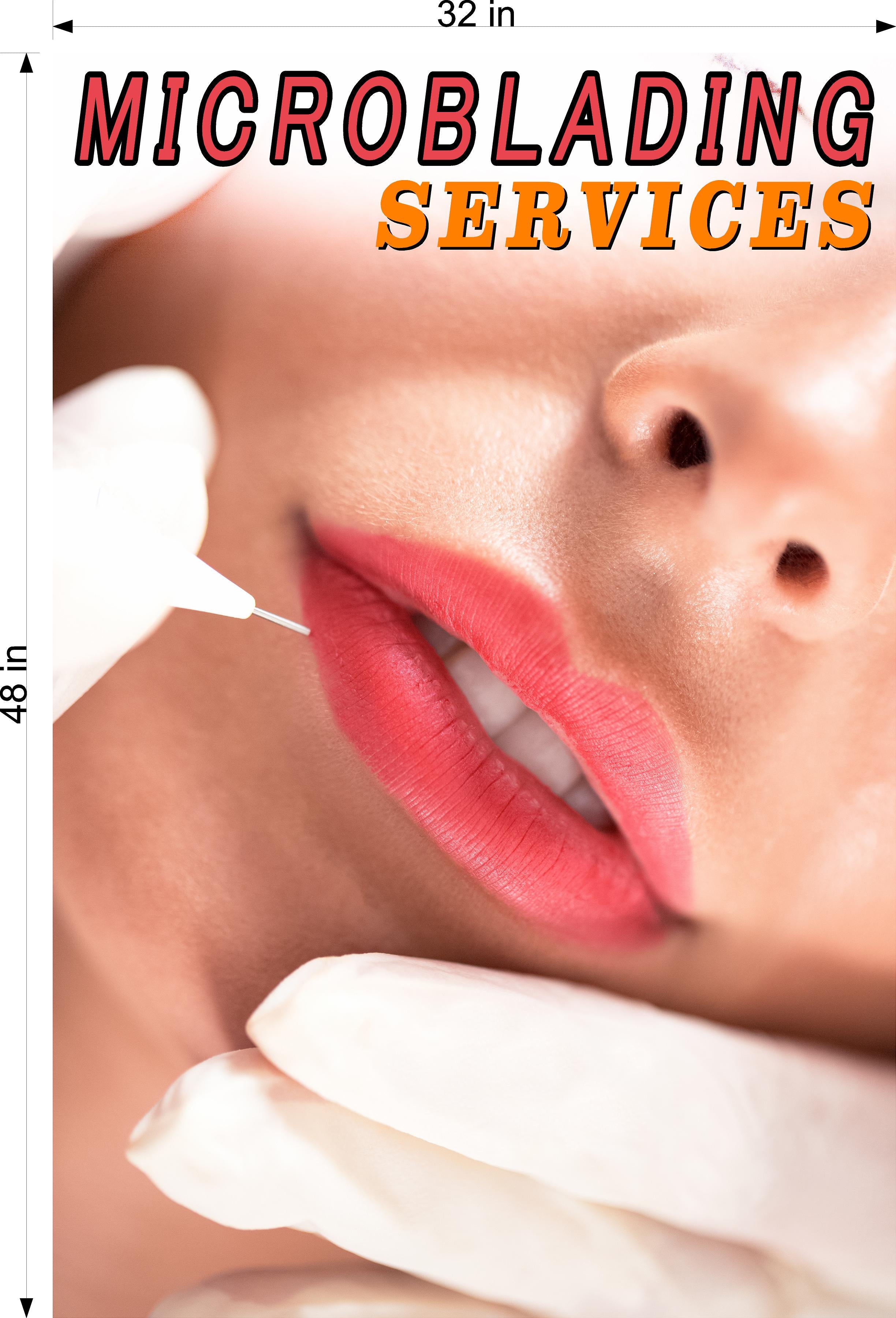 Microblading 04 Photo-Realistic Paper Poster Interior Non-Laminated Services Vertical