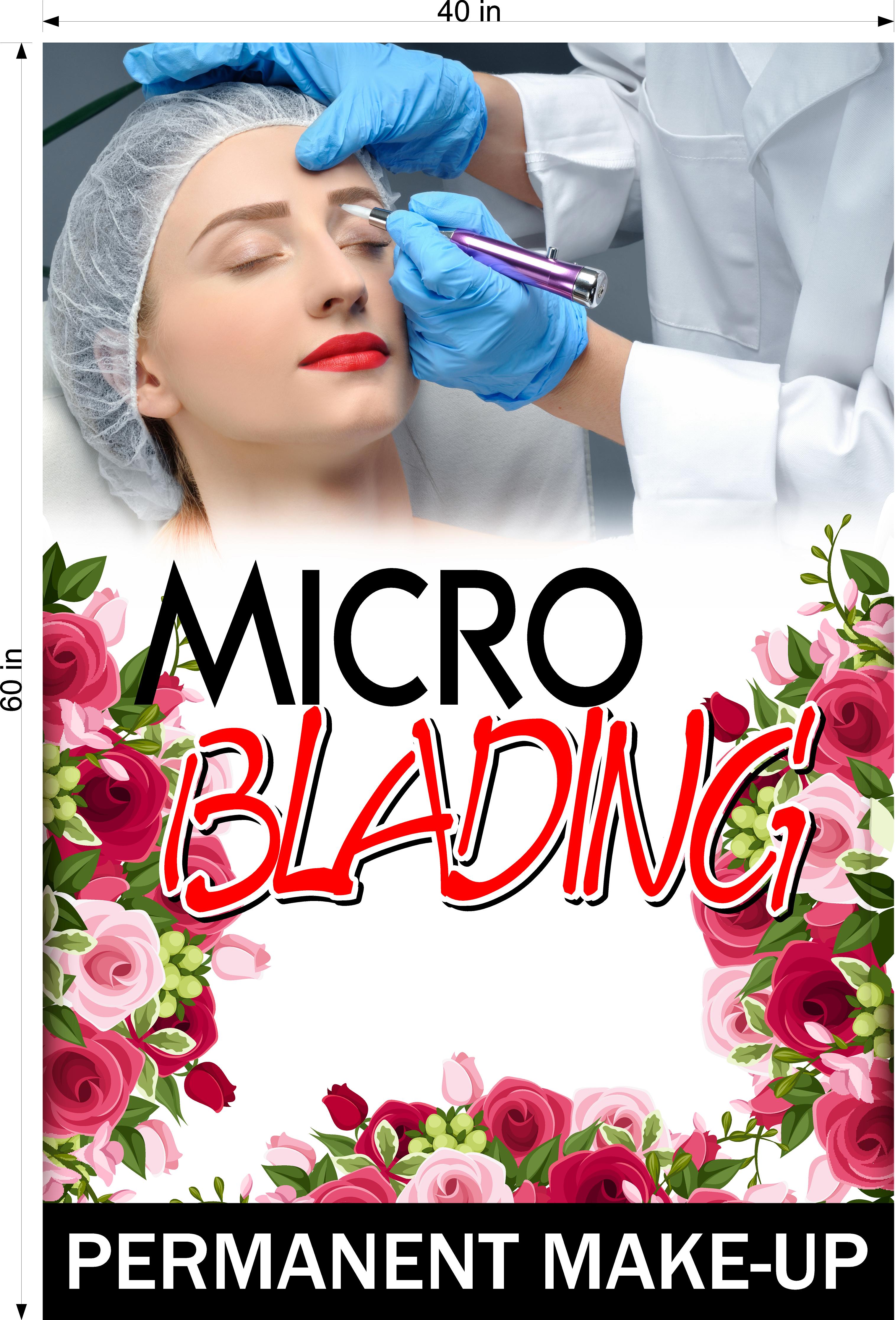 Microblading 12 Photo-Realistic Paper Poster Non-Laminated Permanent Vertical