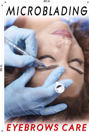 Microblading 07 Photo-Realistic Paper Poster Non-Laminated Permanent Tattoo Vertical
