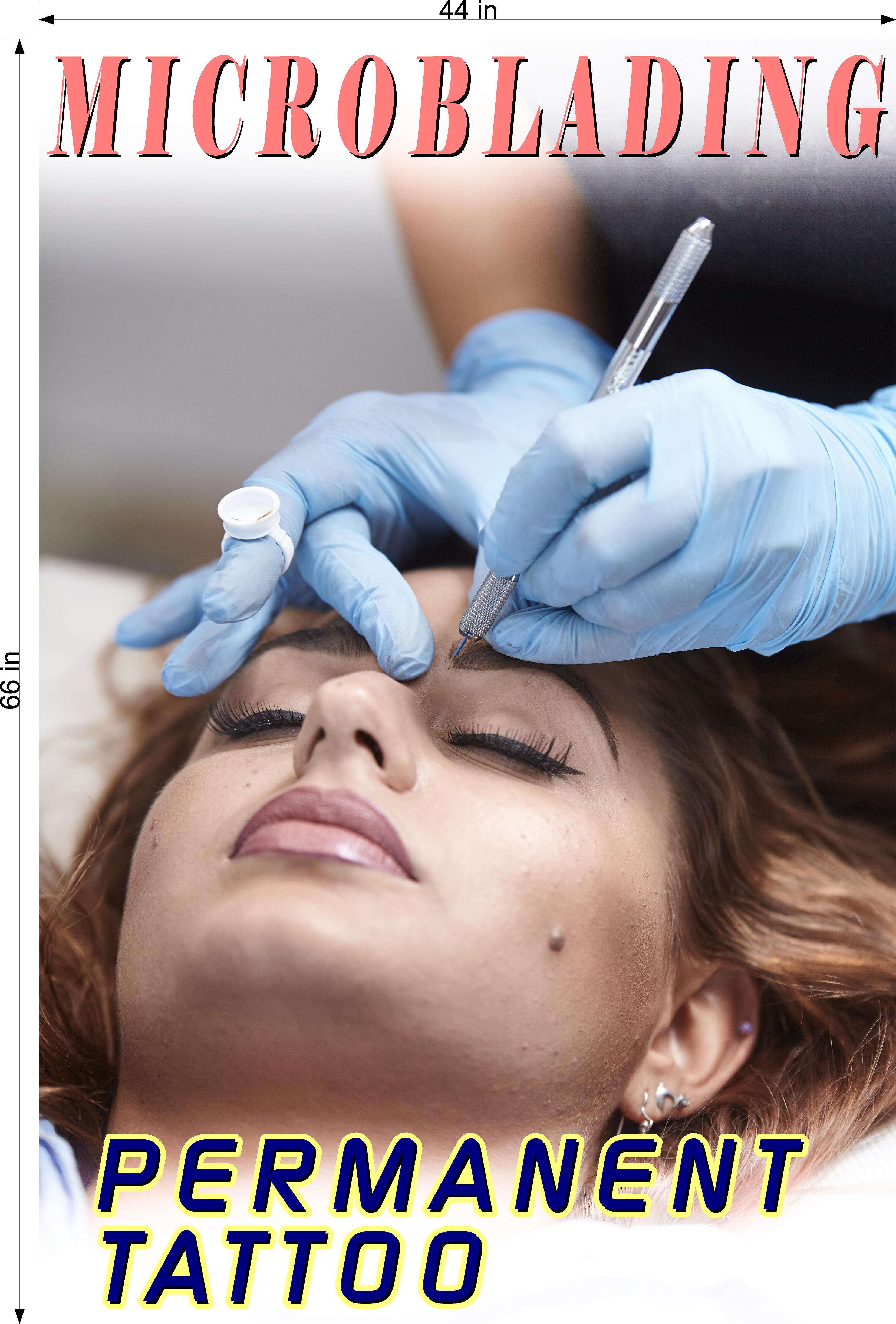 Microblading 06 Photo-Realistic Paper Poster Non-Laminated Permanent Tattoo Vertical