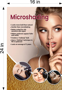 Microshading 05 Photo-Realistic Paper Poster Non-Laminated Services Semi-permanent Make-Up shading Eyebrows Vertical