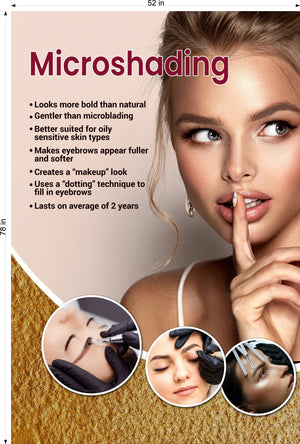 Microshading 05 Photo-Realistic Paper Poster Non-Laminated Services Semi-permanent Make-Up shading Eyebrows Vertical