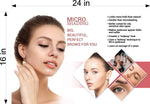 Microshading 10 Perforated Mesh One Way Vision See-Through Window Vinyl Salon Services Makeup Horizontal