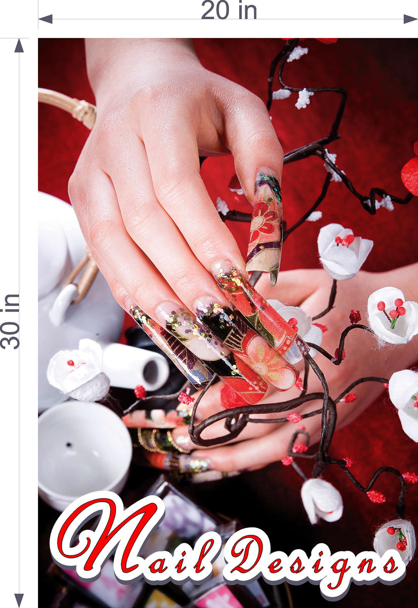 Nail Designs 05 Vertical Photo-Realistic Paper Poster | NAILSIGNS.com ...