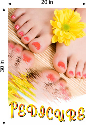 Pedicure 26 Photo-Realistic Paper Poster Premium Interior Inside Sign Advertising Marketing Wall Window Non-Laminated Vertical