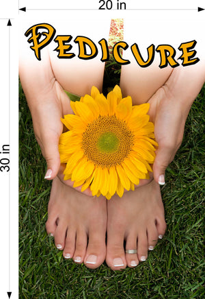 Pedicure 28 Photo-Realistic Paper Poster Premium Interior Inside Sign Advertising Marketing Wall Window Non-Laminated Vertical