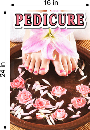 Pedicure 11 Wallpaper Poster Decal with Adhesive Backing Wall Sticker Decor Indoors Interior Sign Vertical