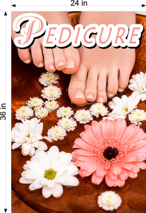 Pedicure 16 Wallpaper Poster Decal with Adhesive Backing Wall Sticker Decor Indoors Interior Sign Vertical