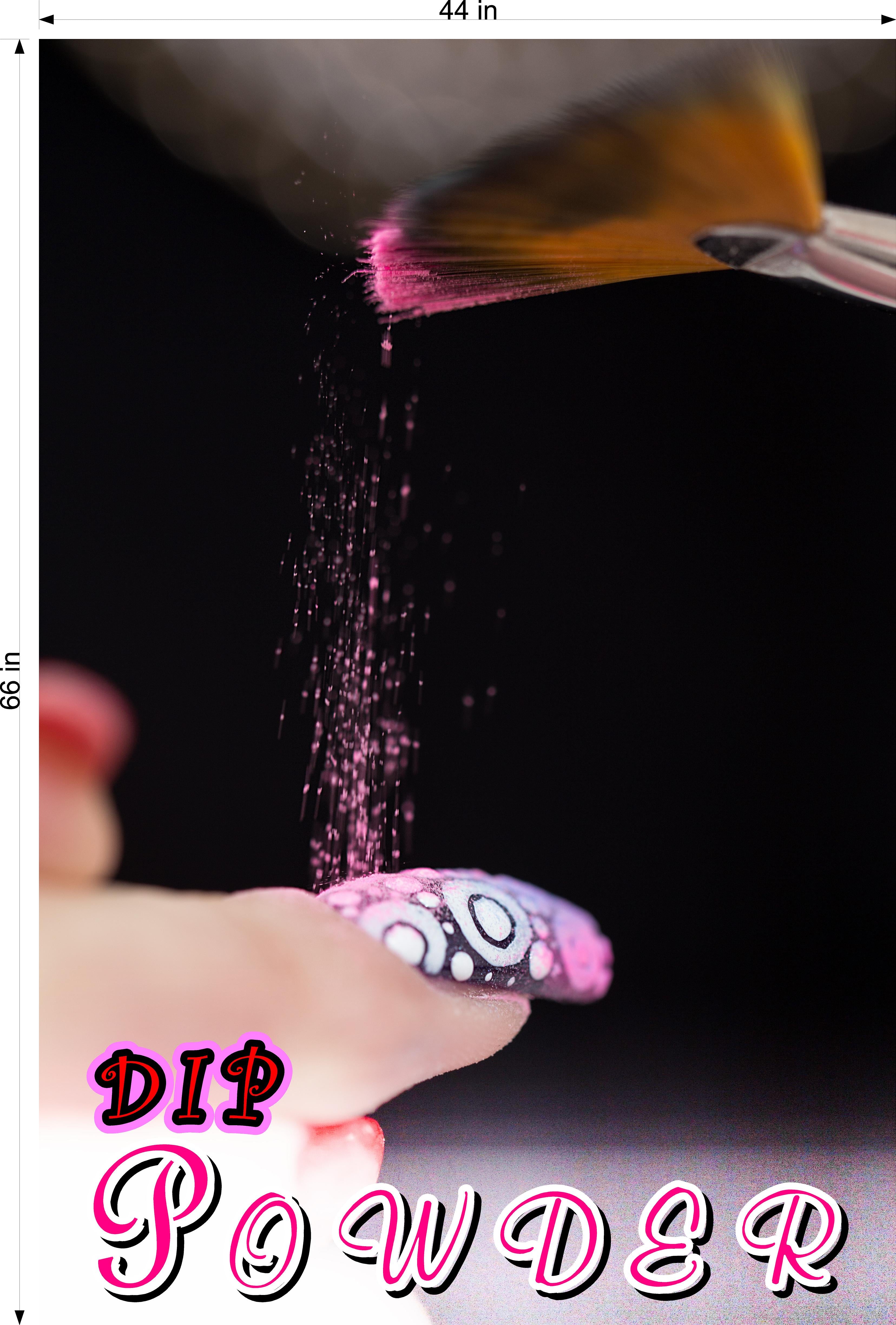 Dip Powder 01 Photo-Realistic Paper Poster Premium Interior Inside Sign Non-Laminated Nail Salon Vertical