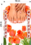 Pedicure & Manicure 16 Photo-Realistic Paper Poster Premium Matte Interior Inside Sign Adverting Marketing Wall Window Non-Laminated Vertical