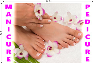 Pedicure & Manicure 05 Photo-Realistic Paper Poster Premium Matte Interior Inside Sign Adverting Marketing Wall Window Non-Laminated Horizontal