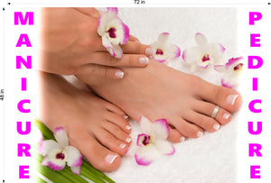 Pedicure & Manicure 05 Photo-Realistic Paper Poster Premium Matte Interior Inside Sign Adverting Marketing Wall Window Non-Laminated Horizontal