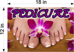 Pedicure 04 Wallpaper Poster Decal with Adhesive Backing Wall Sticker Decor Indoors Interior Sign Horizontal