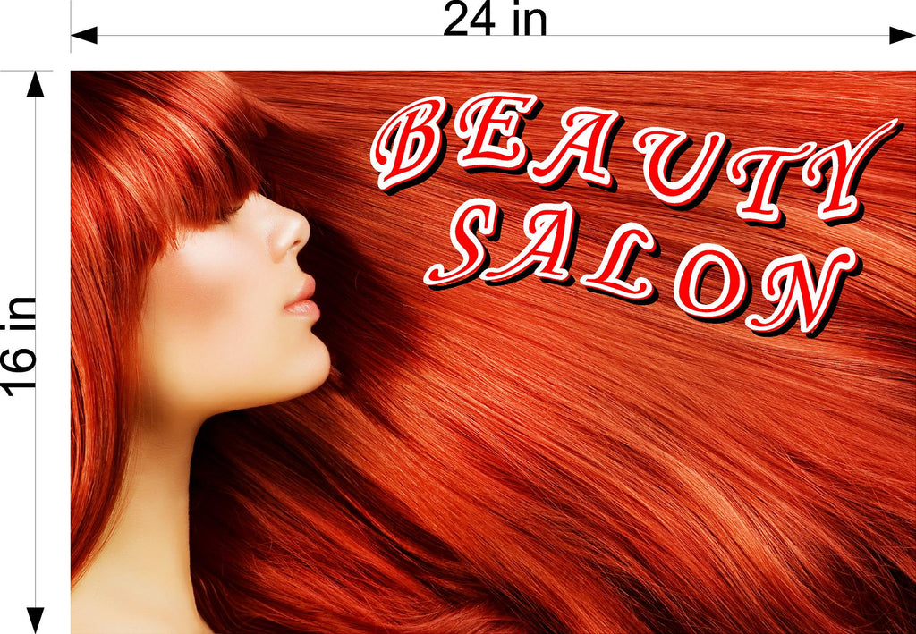 Hair Salon 09 Photo-Realistic Paper Poster Interior Inside Sign Non-Laminated Horizontal