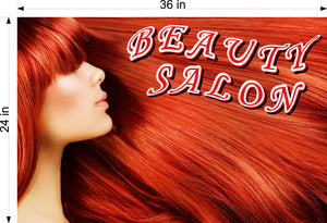 Hair Salon 09 Wallpaper Poster Decal with Adhesive Backing Wall Indoors Interior Horizontal