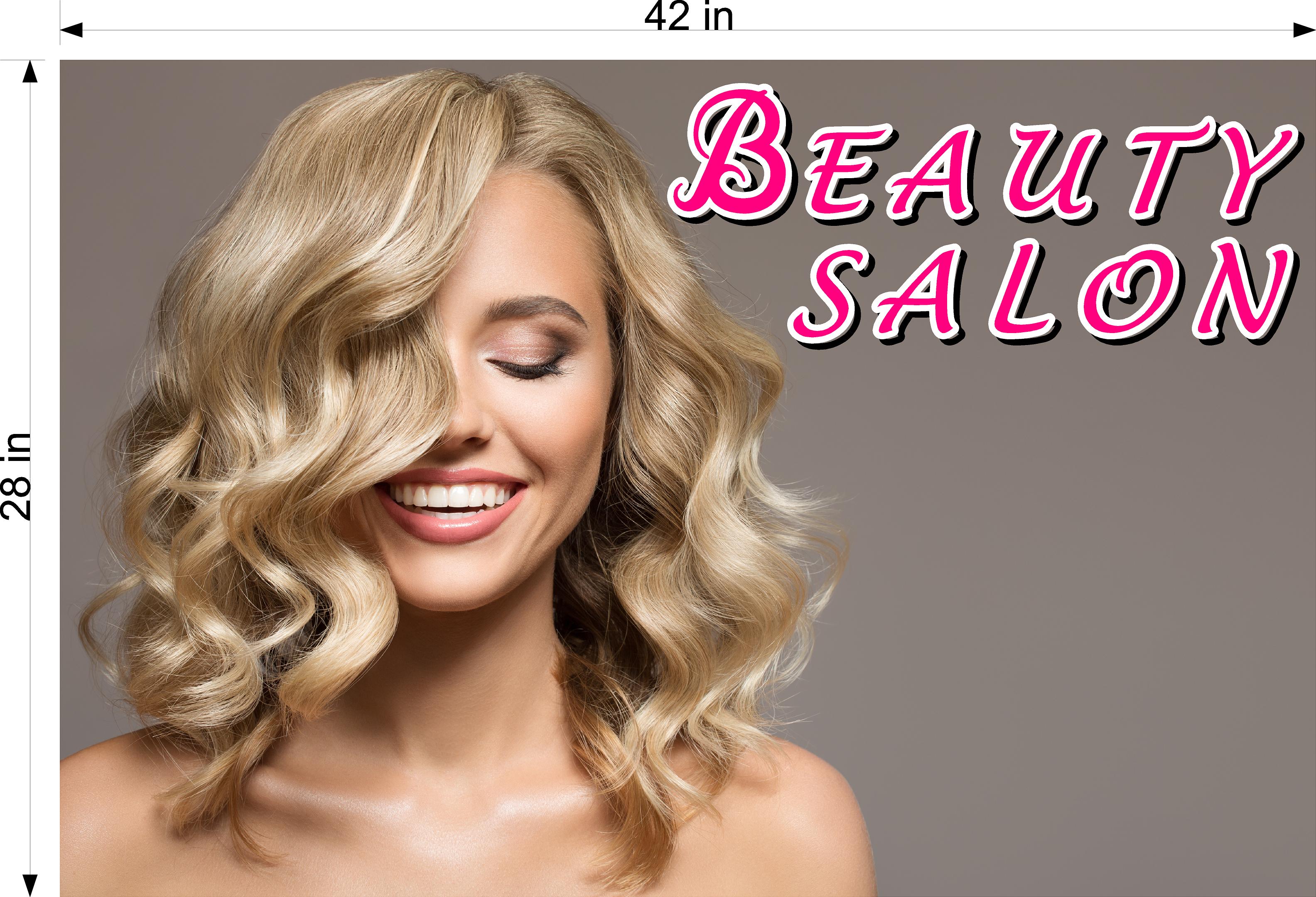 Hair Salon 10 Photo-Realistic Paper Poster Interior Inside Sign Non-Laminated Horizontal