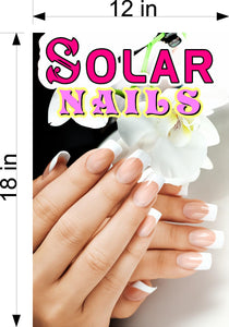 Solar 06 Wallpaper Fabric Poster Decal with Adhesive Backing Wall Sticker Decor Nail Salon Sign Vertical