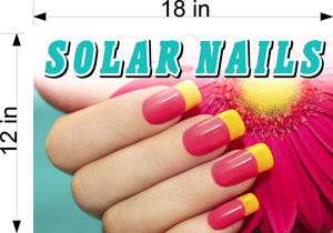 Solar 08 Wallpaper Fabric Poster Decal with Adhesive Backing Wall Sticker Decor Nail Salon Sign Horizontal