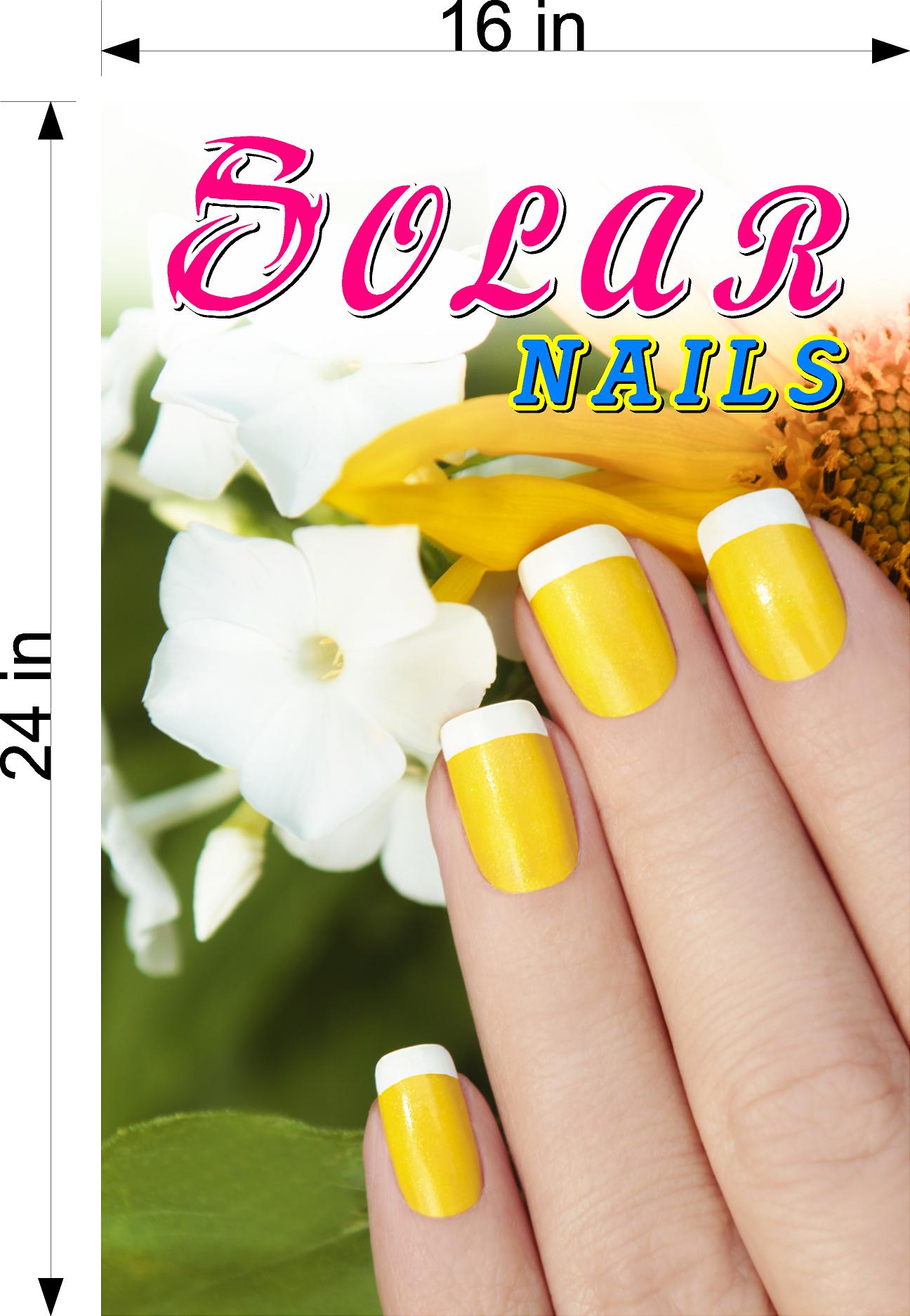 Solar 04 Wallpaper Fabric Poster Decal with Adhesive Backing Wall Sticker Decor Nail Salon Sign Vertical