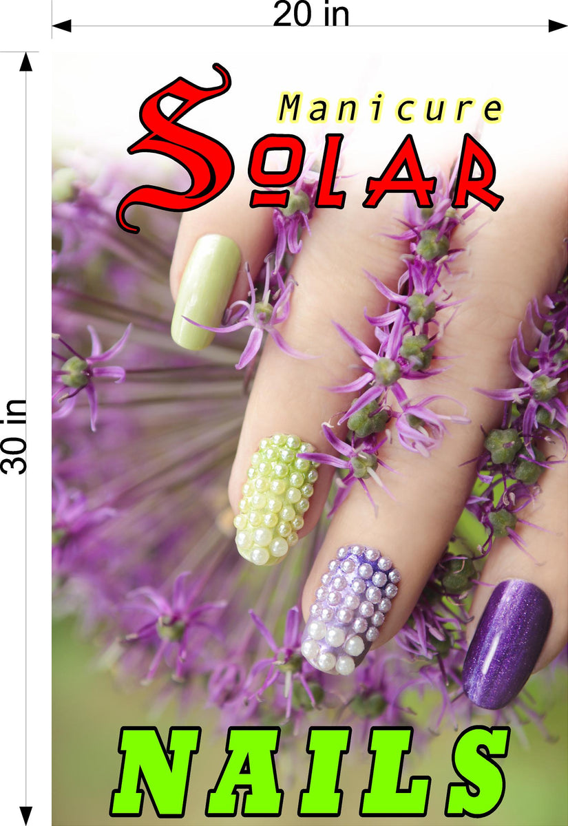 Solar 03 Vertical Photo-Realistic Paper Poster Salon | NAILSIGNS.com ...