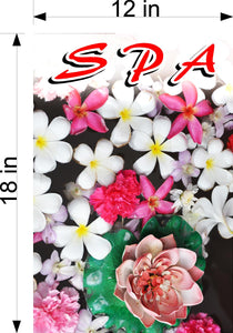 Spa 13 Wallpaper Poster Decal with Adhesive Backing Wall Sticker Decor Indoors Interior Sign Vertical