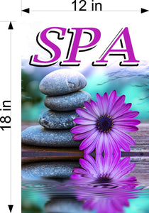 Spa 01 Wallpaper Poster Decal with Adhesive Backing Wall Sticker Decor Indoors Interior Sign Vertical