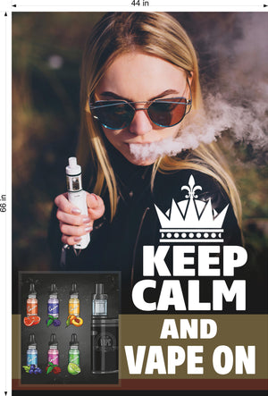 vaper smoke Vape 05 Vertical Photo-Realistic Paper Poster